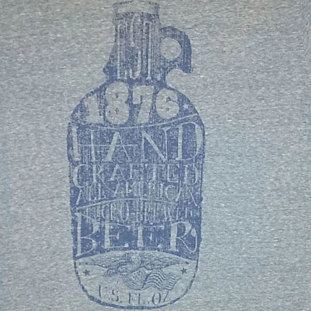 1876 Hand Crafted American Micro Brewed Beer Tee